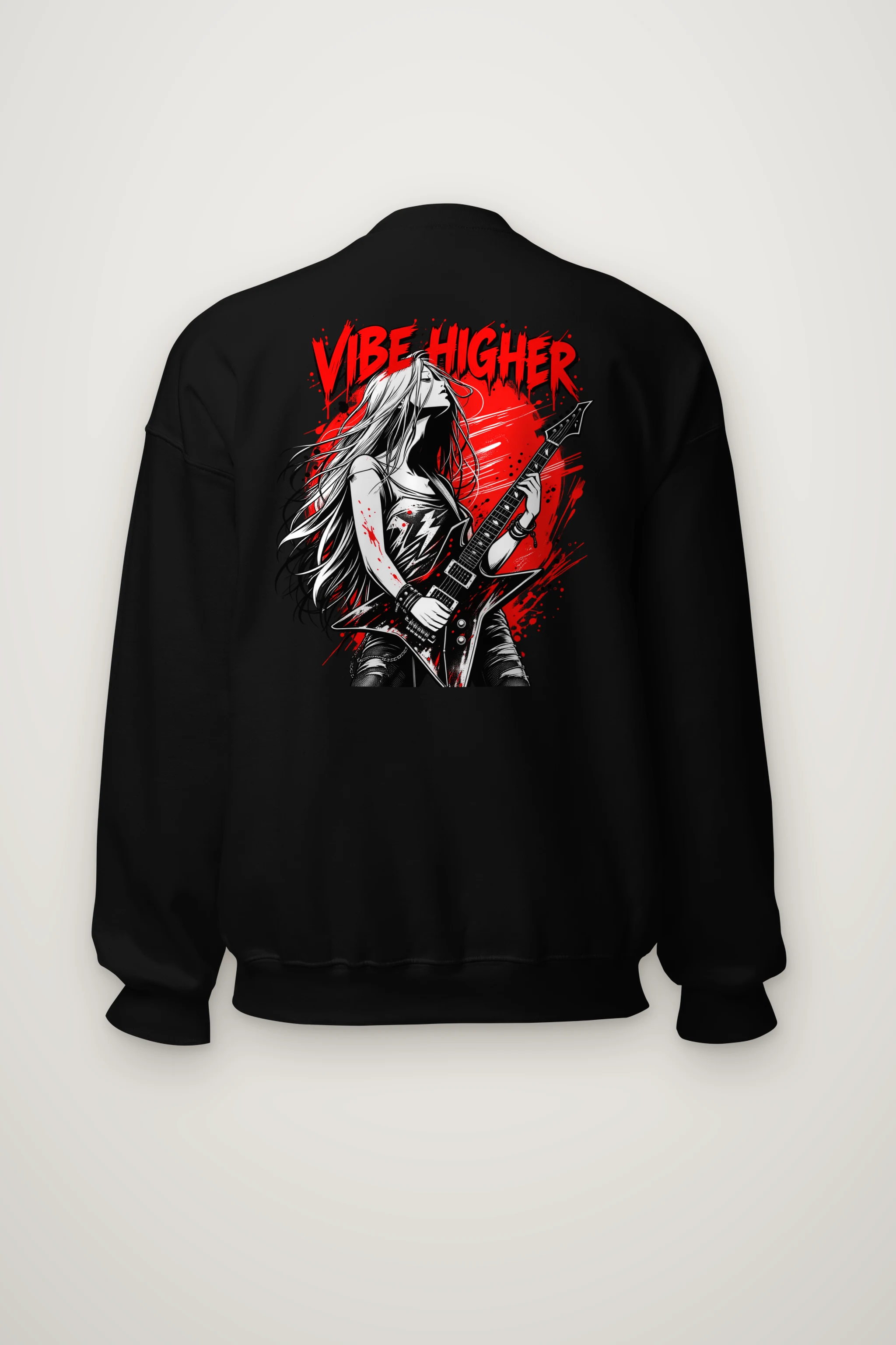 "Vibe Higher Guitarist" Heavy Blend Unisex Crewneck Sweatshirt