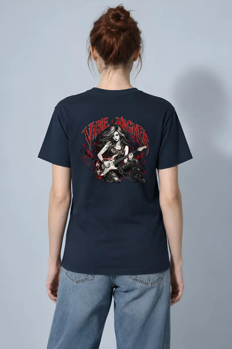 "Vibe Higher Guitarist" Heavyweight Unisex Crewneck T-shirt