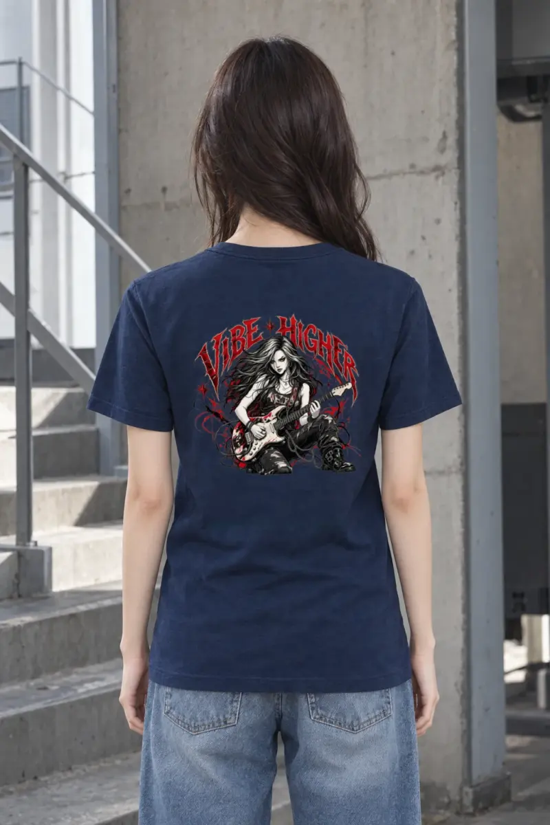 "Vibe Higher Guitarist" Heavyweight Unisex Crewneck T-shirt