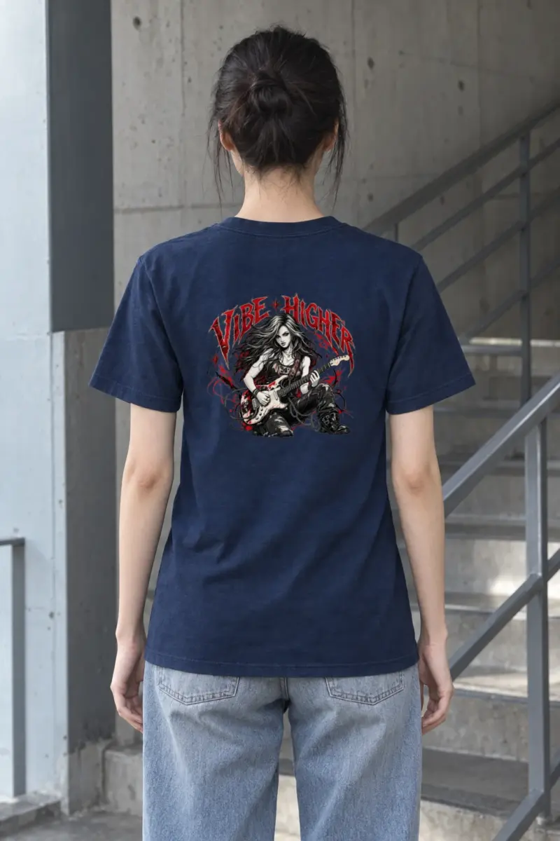 "Vibe Higher Guitarist" Heavyweight Unisex Crewneck T-shirt