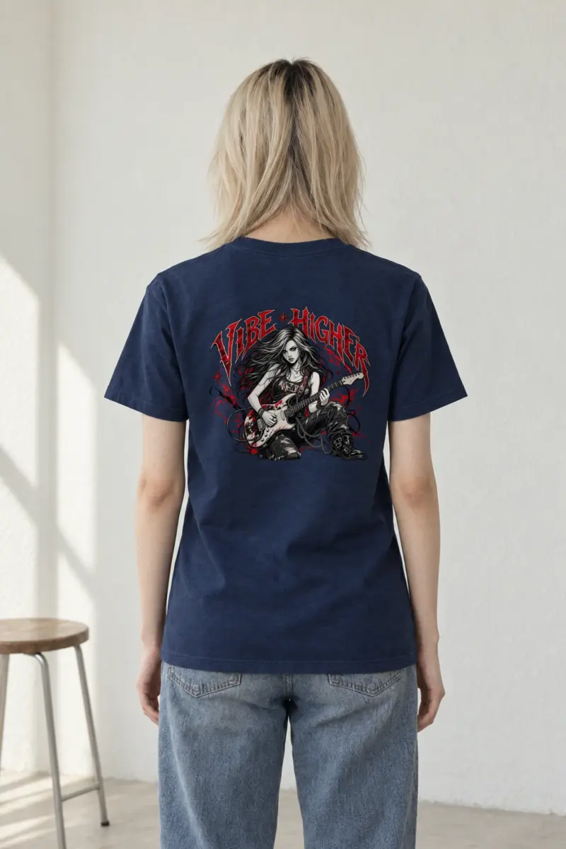 "Vibe Higher Guitarist" Heavyweight Unisex Crewneck T-shirt