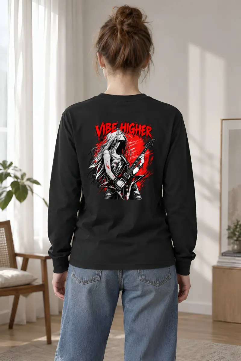 "Vibe Higher Guitarist" Unisex Longsleeve T-shirt