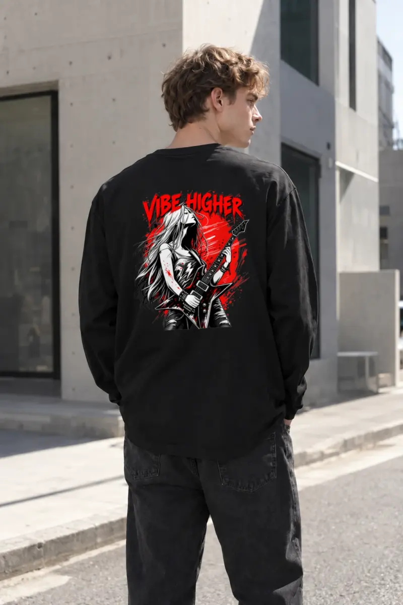 "Vibe Higher Guitarist" Unisex Longsleeve T-shirt | Gildan 2400