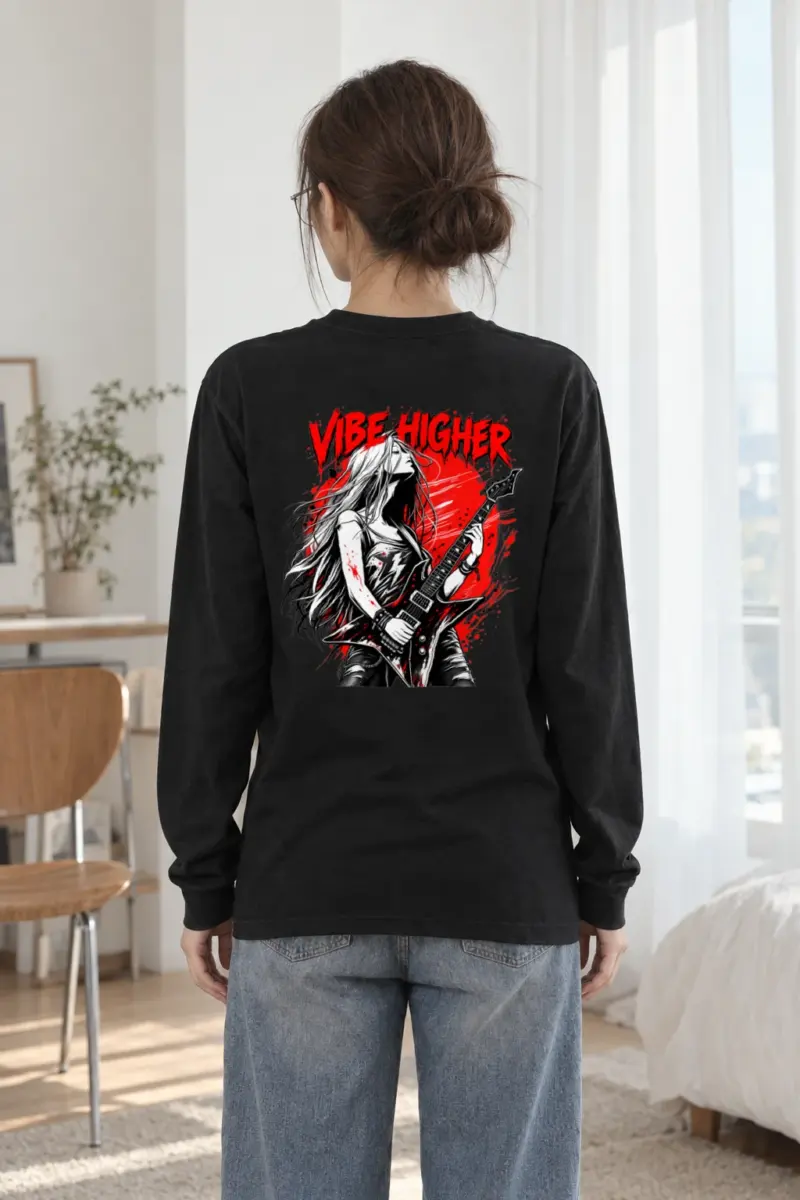 "Vibe Higher Guitarist" Unisex Longsleeve T-shirt