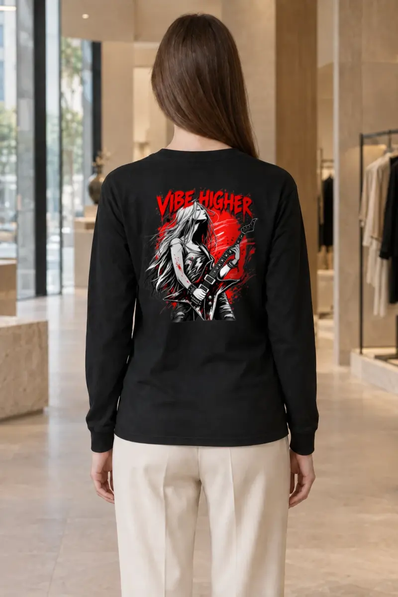 "Vibe Higher Guitarist" Unisex Longsleeve T-shirt | Gildan 2400