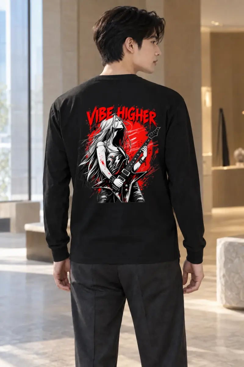 "Vibe Higher Guitarist" Unisex Longsleeve T-shirt | Gildan 2400