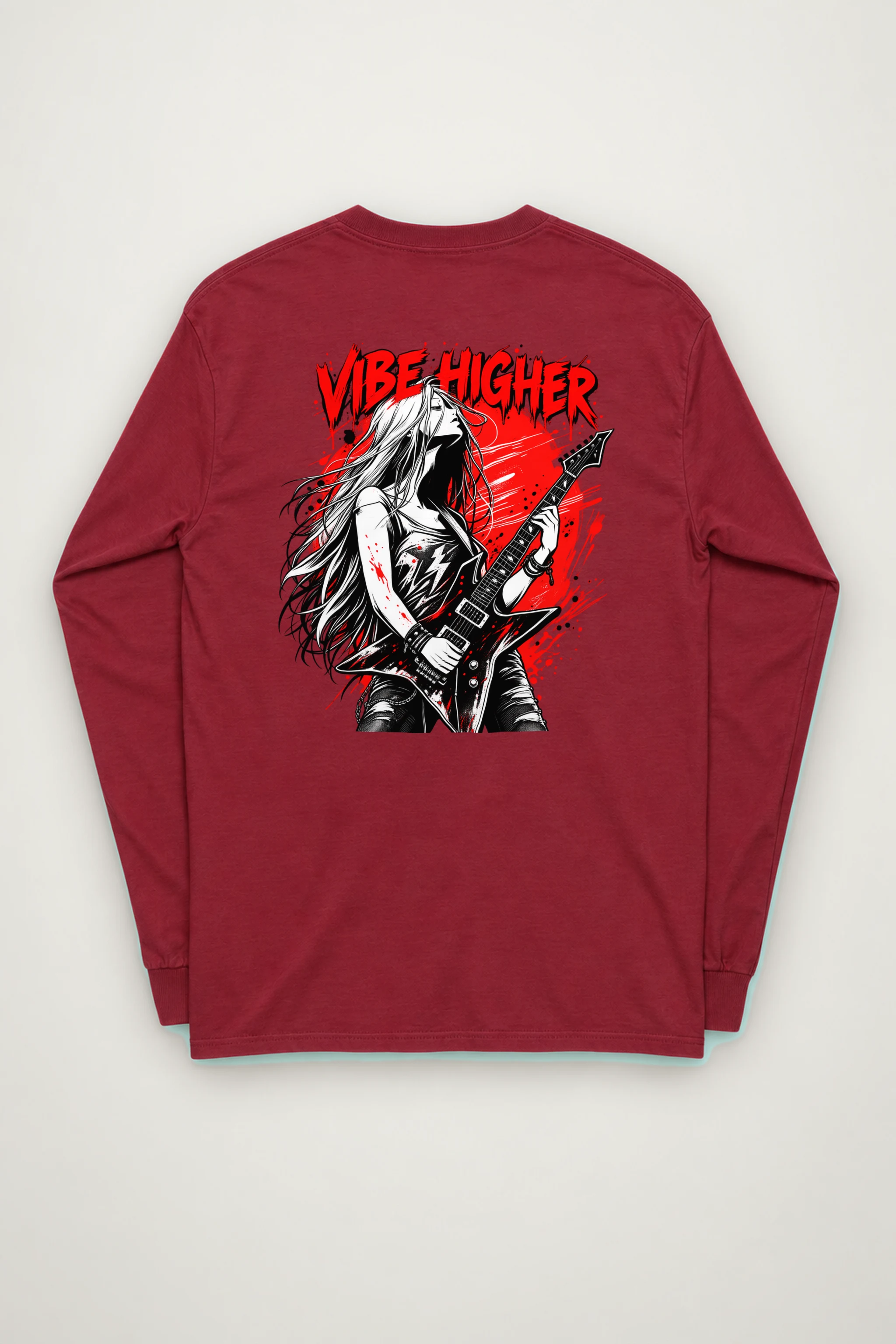 "Vibe Higher Guitarist" Unisex Longsleeve T-shirt