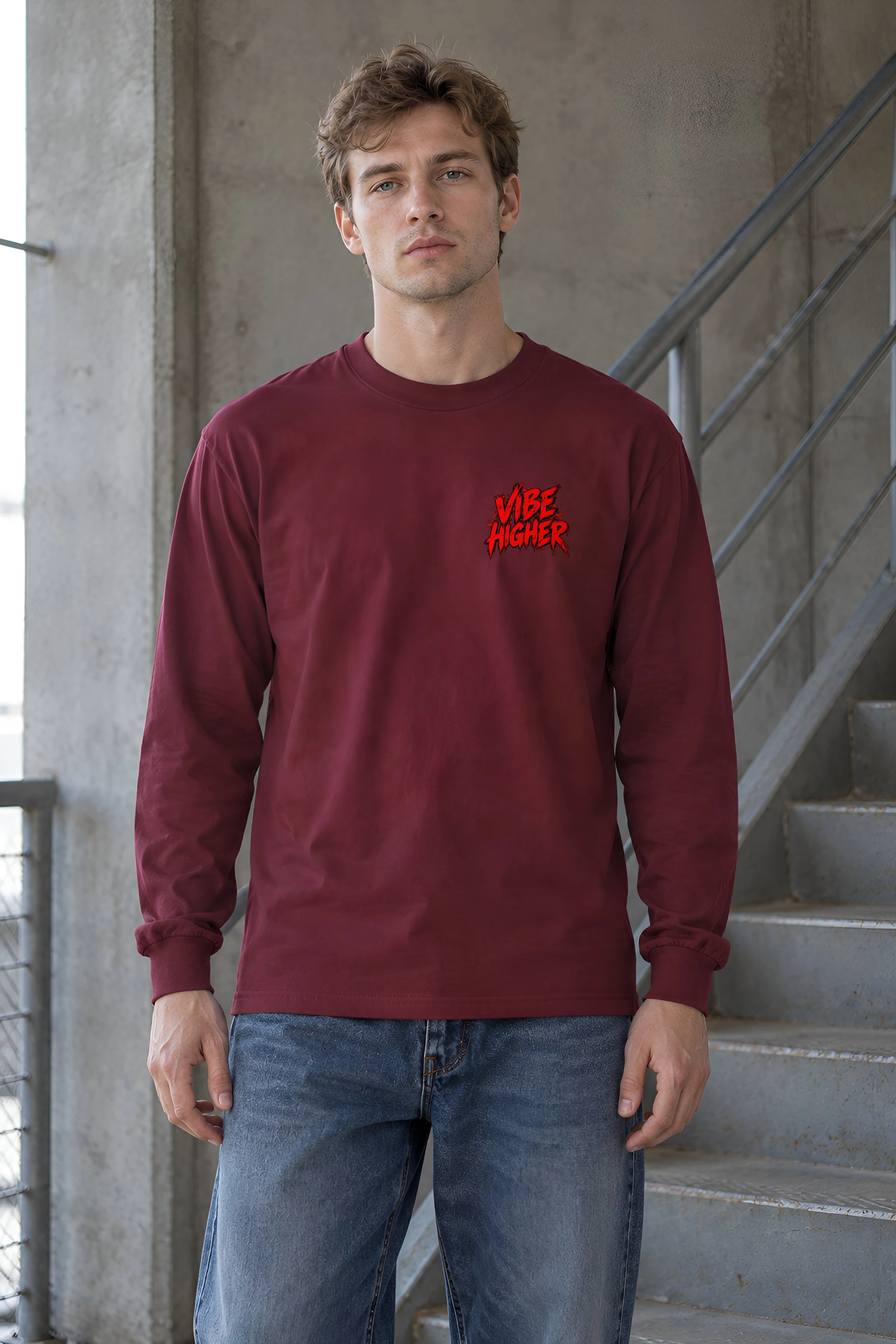 "Vibe Higher Guitarist" Unisex Longsleeve T-shirt