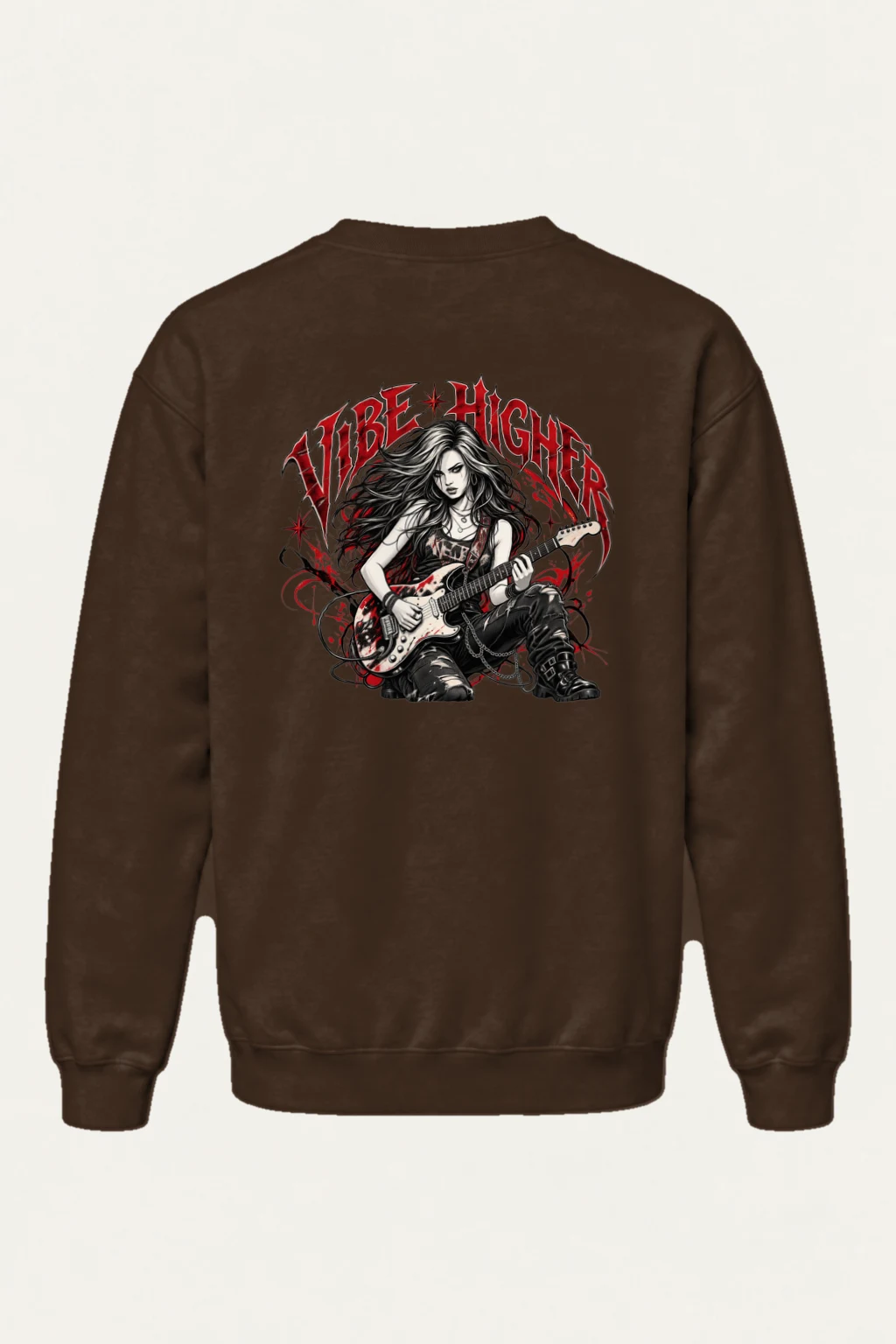 "Vibe Higher" Heavy Blend Unisex Crewneck Sweatshirt | Gildan 18000