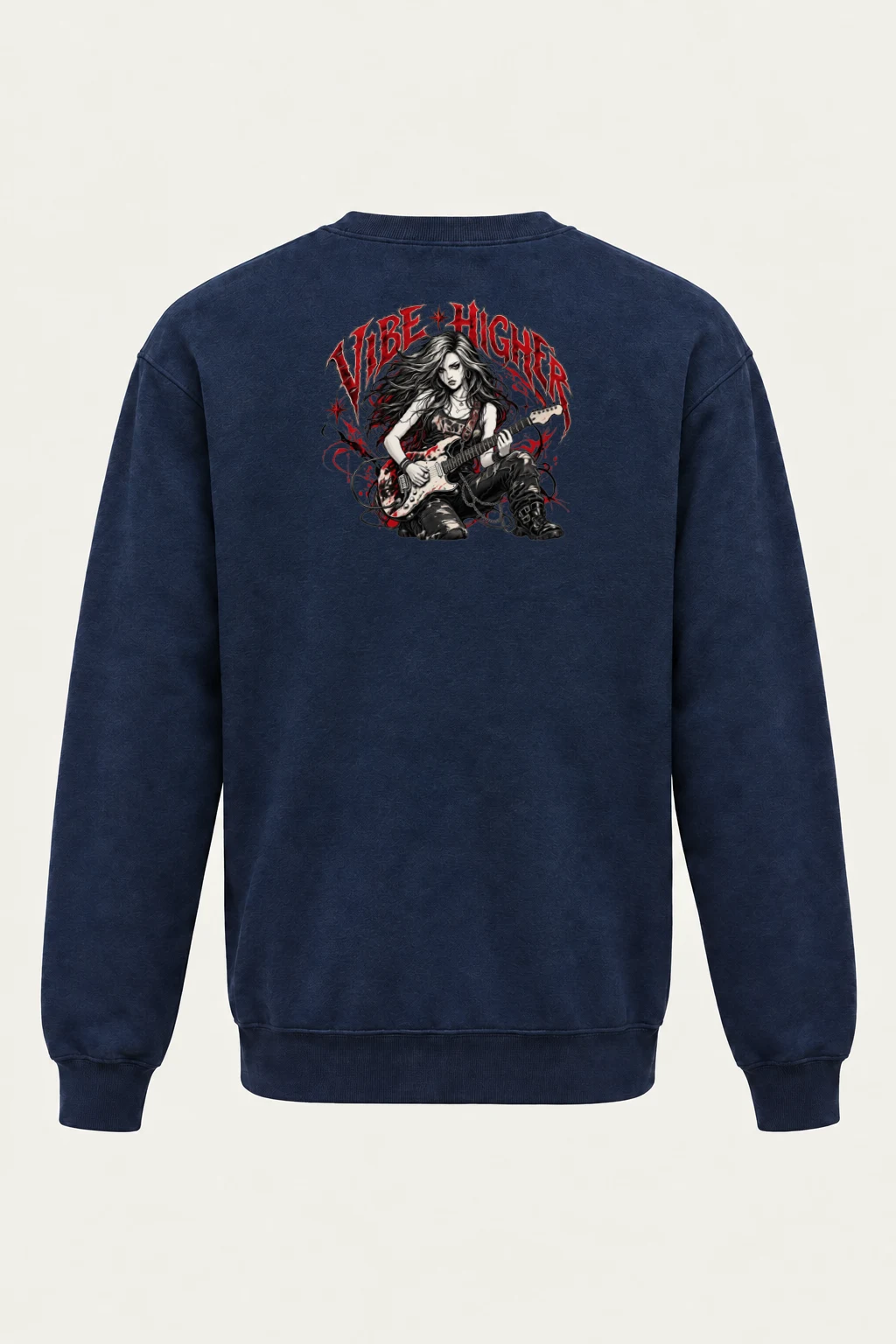 "Vibe Higher" Heavy Blend Unisex Crewneck Sweatshirt | Gildan 18000
