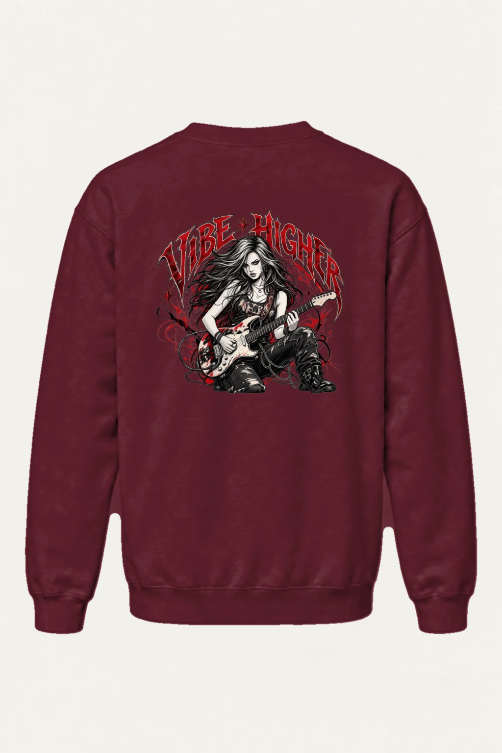 "Vibe Higher" Heavy Blend Unisex Crewneck Sweatshirt | Gildan 18000