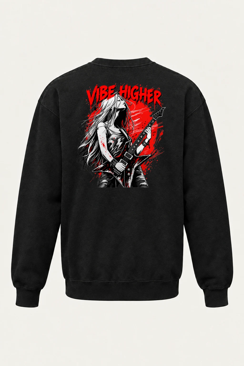 "Vibe Higher" Heavy Blend Unisex Crewneck Sweatshirt | Gildan 18000