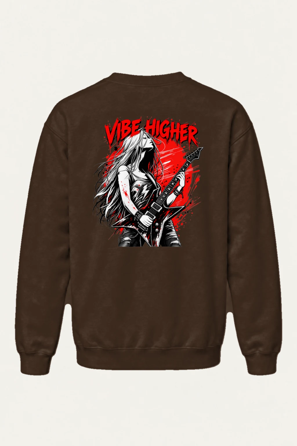 "Vibe Higher" Heavy Blend Unisex Crewneck Sweatshirt | Gildan 18000