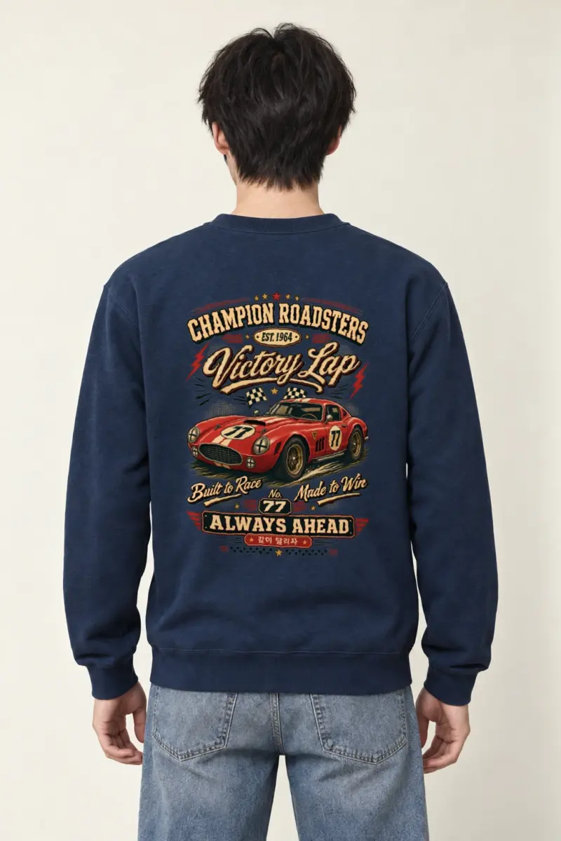 "Victory Lap 77" Heavy Blend Unisex Crewneck Sweatshirt