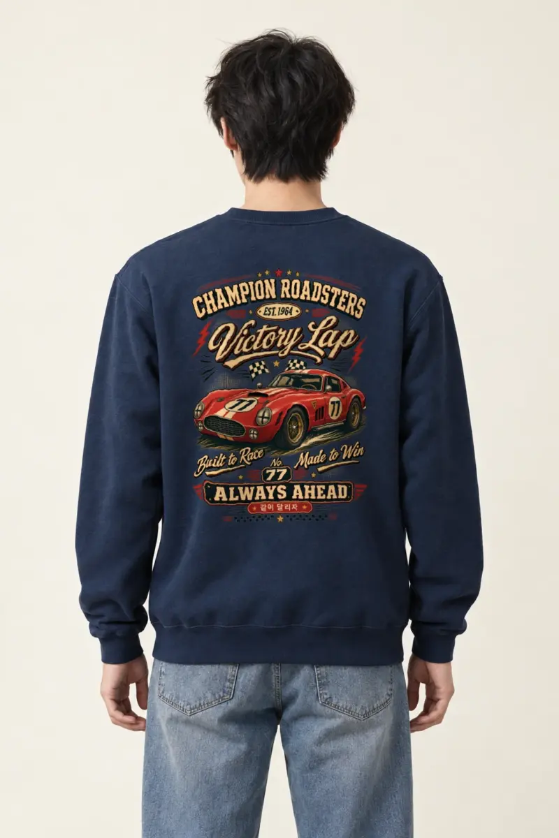 "Victory Lap 77" Heavy Blend Unisex Crewneck Sweatshirt