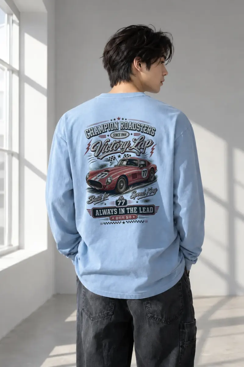“Victory Lap Roadster” Unisex Longsleeve T-shirt | Gildan 2400