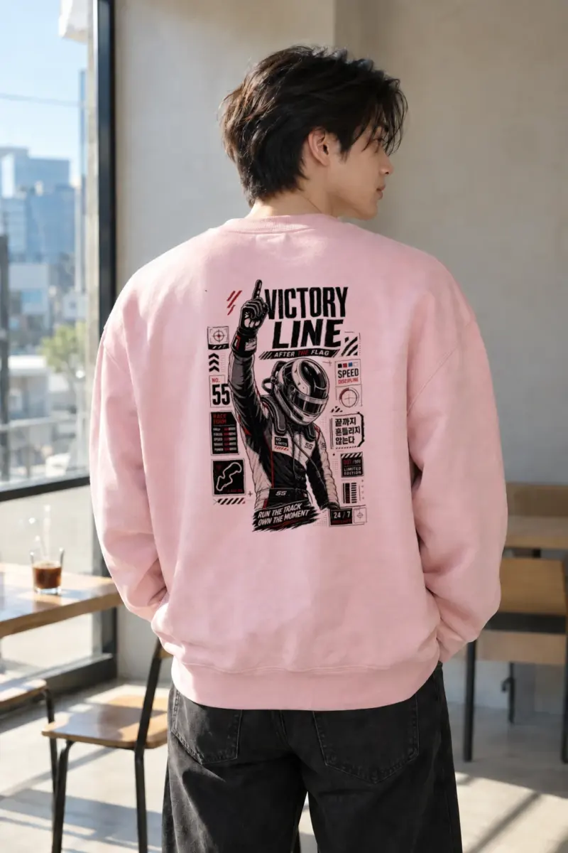 "Victory Line" Heavy Blend Unisex Crewneck Sweatshirt | Gildan 18000