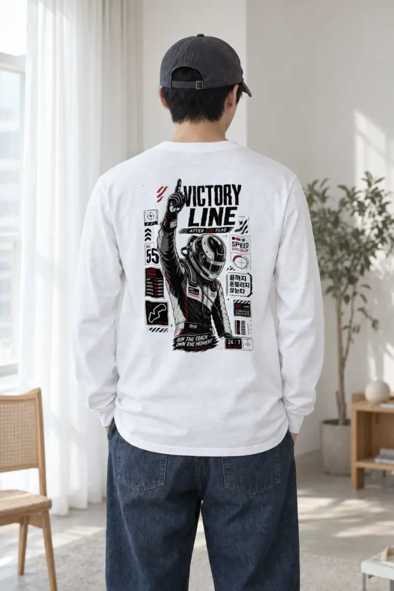 "Victory Line" Unisex Longsleeve T-shirt | Gildan 2400