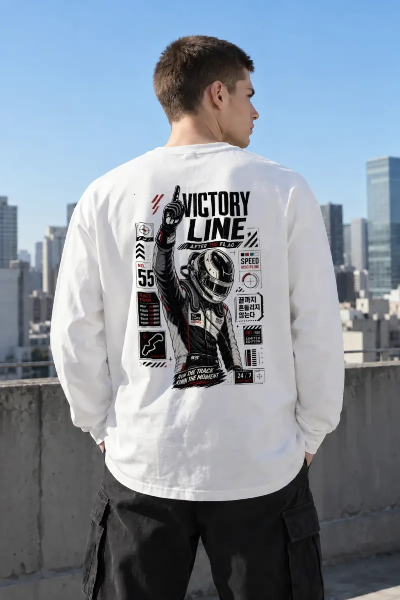 "Victory Line" Unisex Longsleeve T-shirt | Gildan 2400