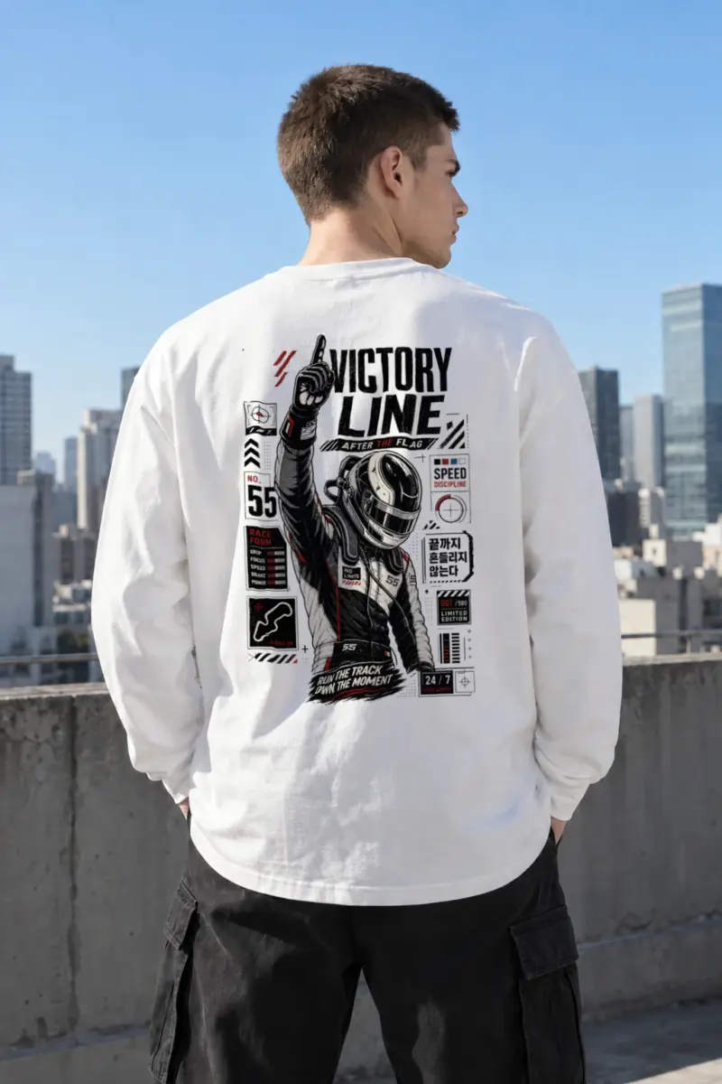 "Victory Line" Unisex Longsleeve T-shirt | Gildan 2400