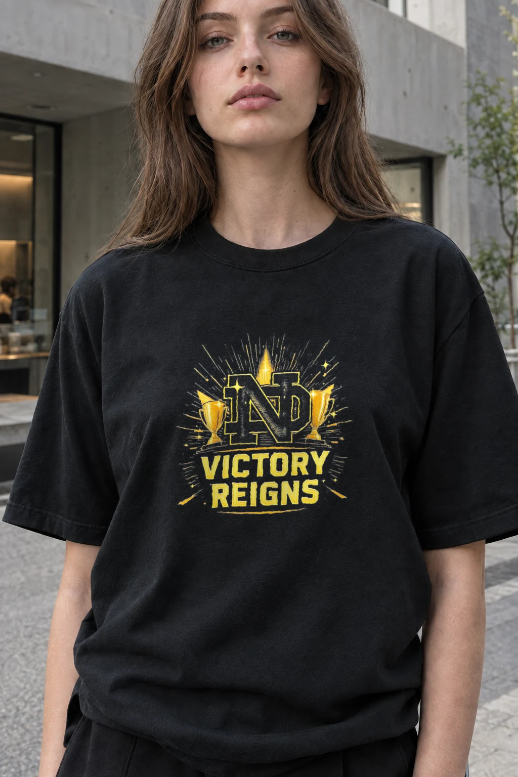 "Victory Reigns" Heavyweight Unisex Crewneck T-shirt | Gildan 5000