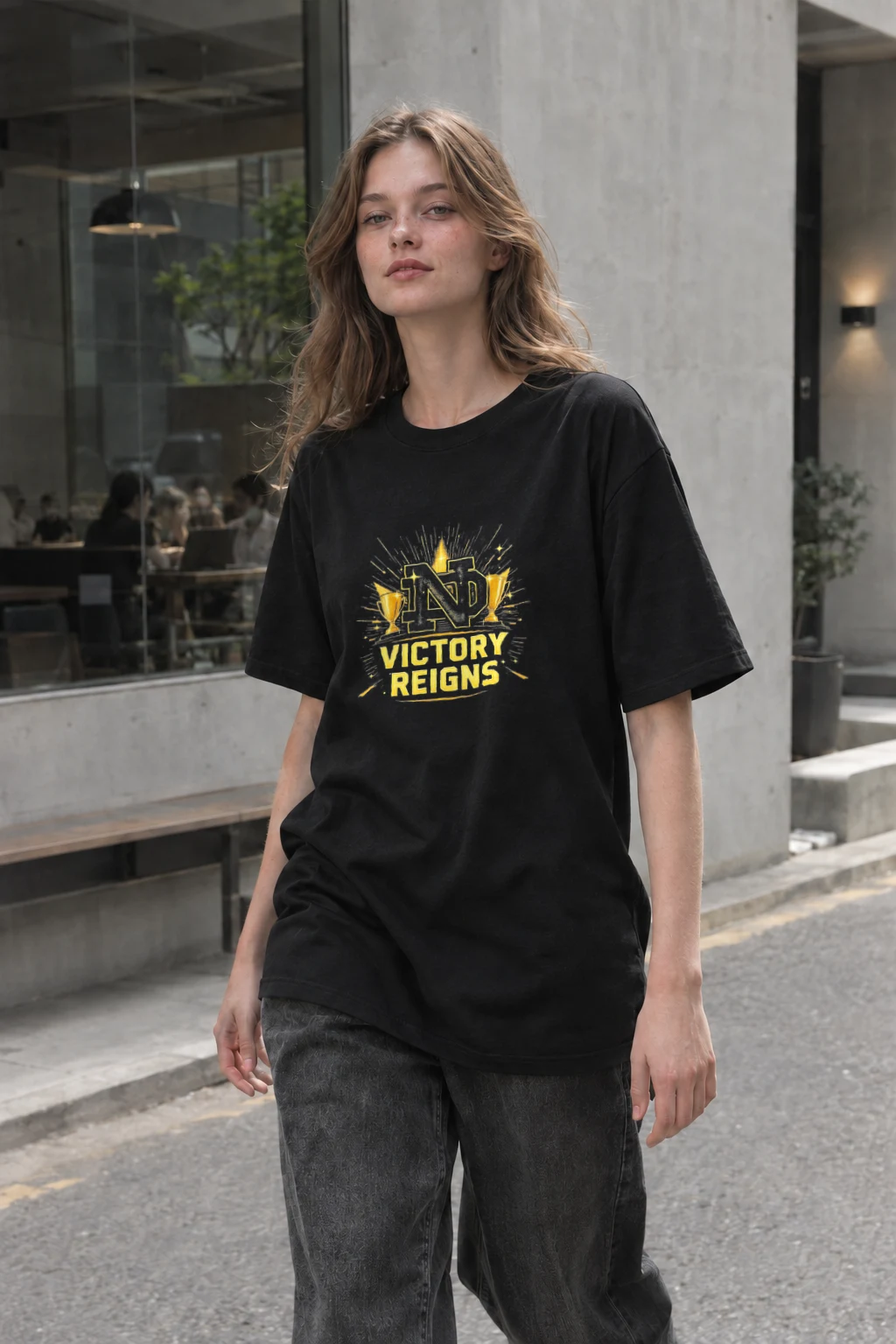 "Victory Reigns" Heavyweight Unisex Crewneck T-shirt | Gildan 5000