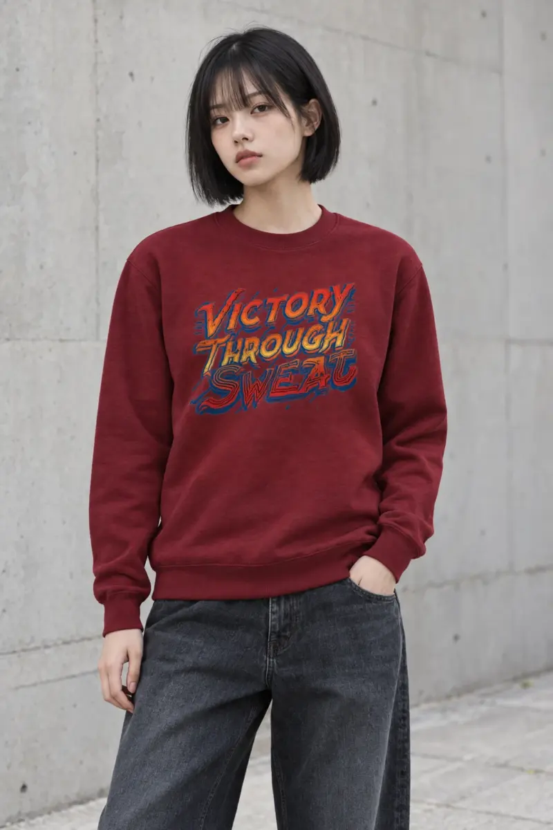 "Victory Through Sweat" Heavy Blend Unisex Crewneck Sweatshirt