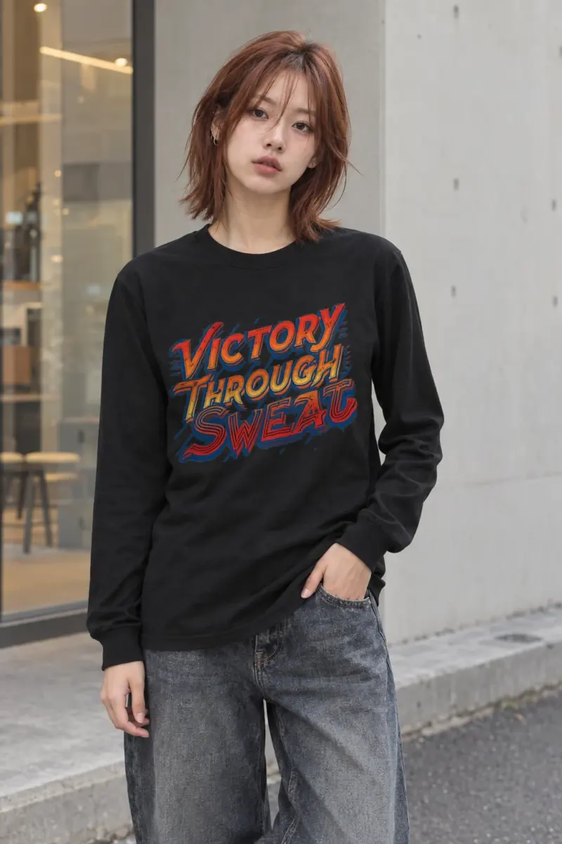 "Stacked Speed Lettering" Unisex Longsleeve T-shirt