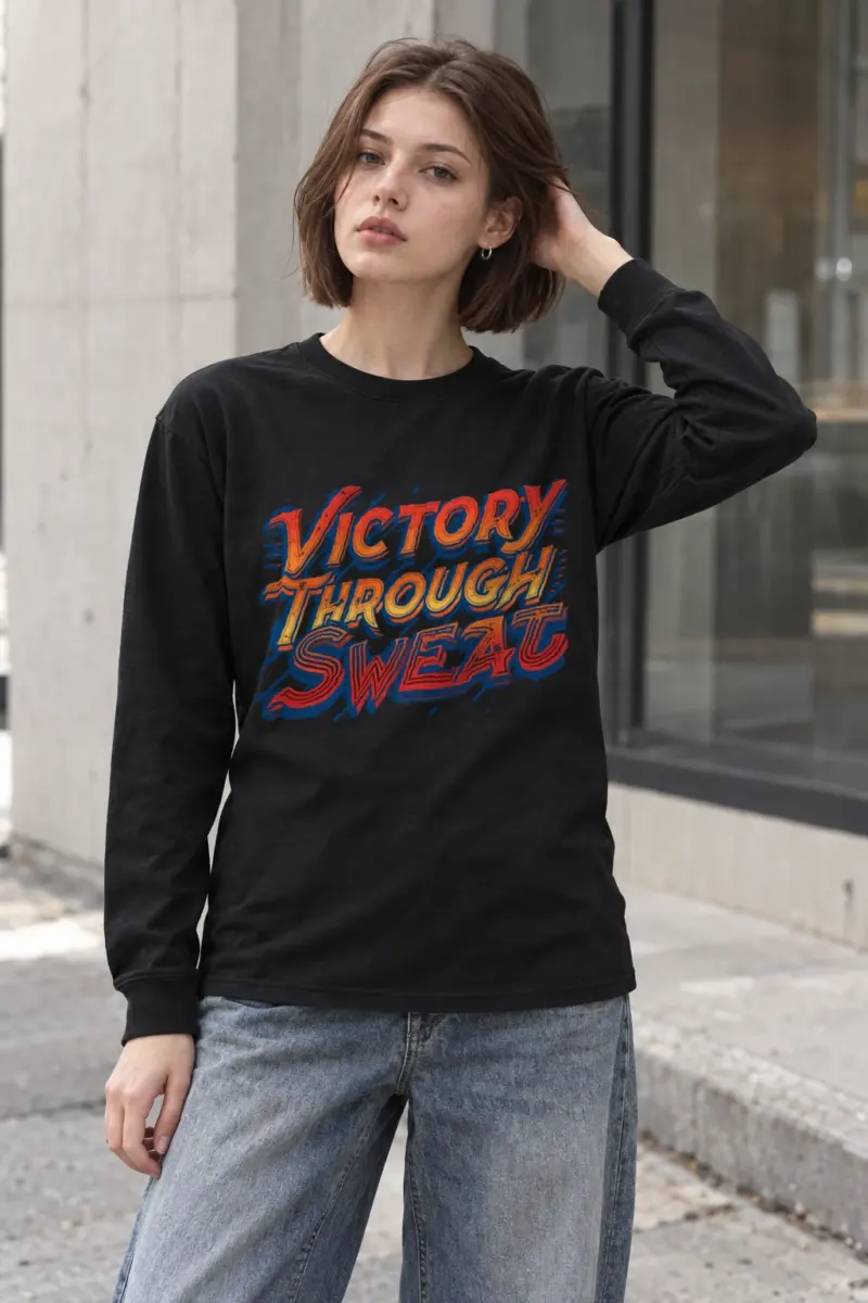 "Stacked Speed Lettering" Unisex Longsleeve T-shirt