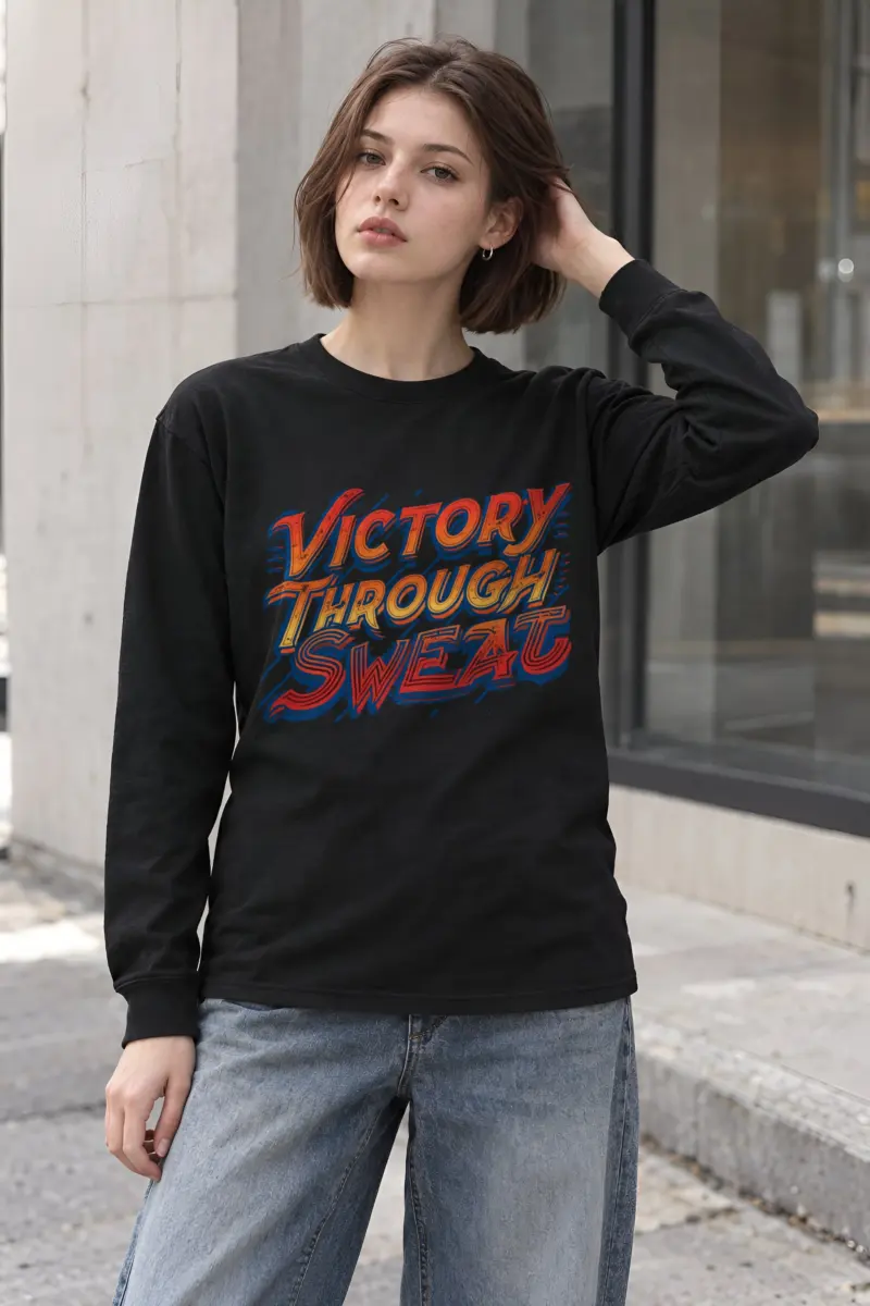 "Stacked Speed Lettering" Unisex Longsleeve T-shirt