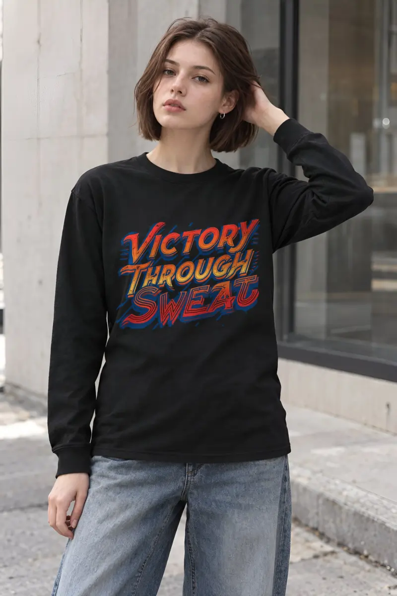 "Stacked Speed Lettering" Unisex Longsleeve T-shirt