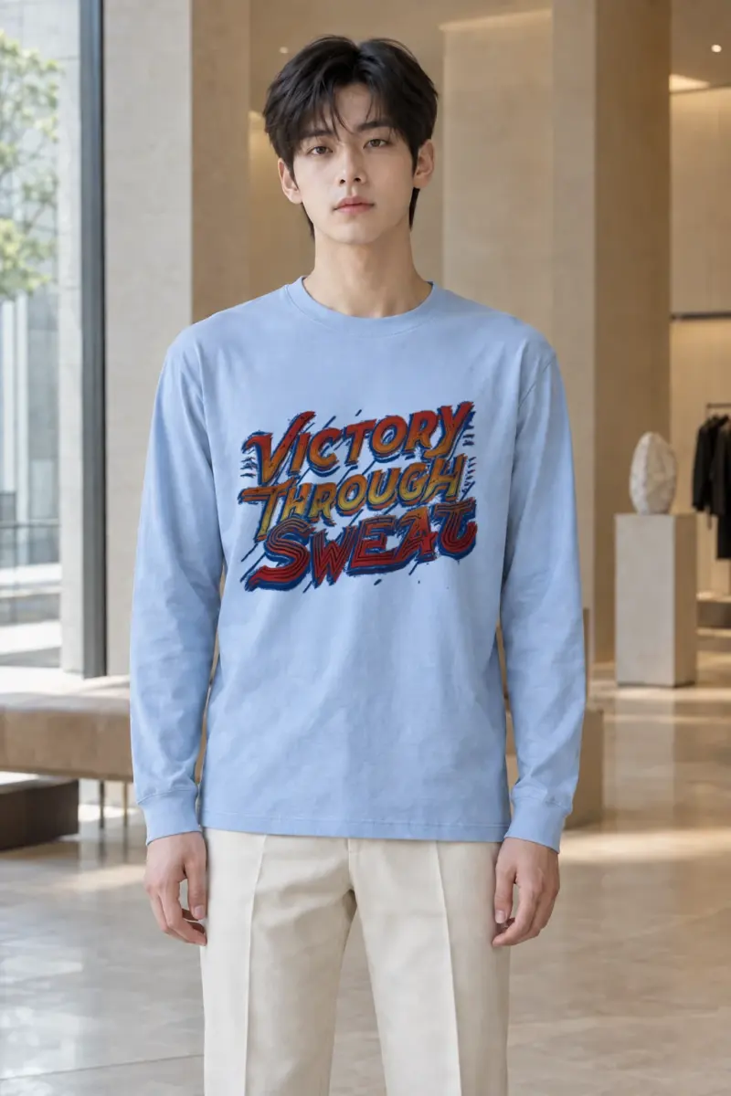 "Victory Through Sweat" Unisex Longsleeve T-shirt | Gildan 2400