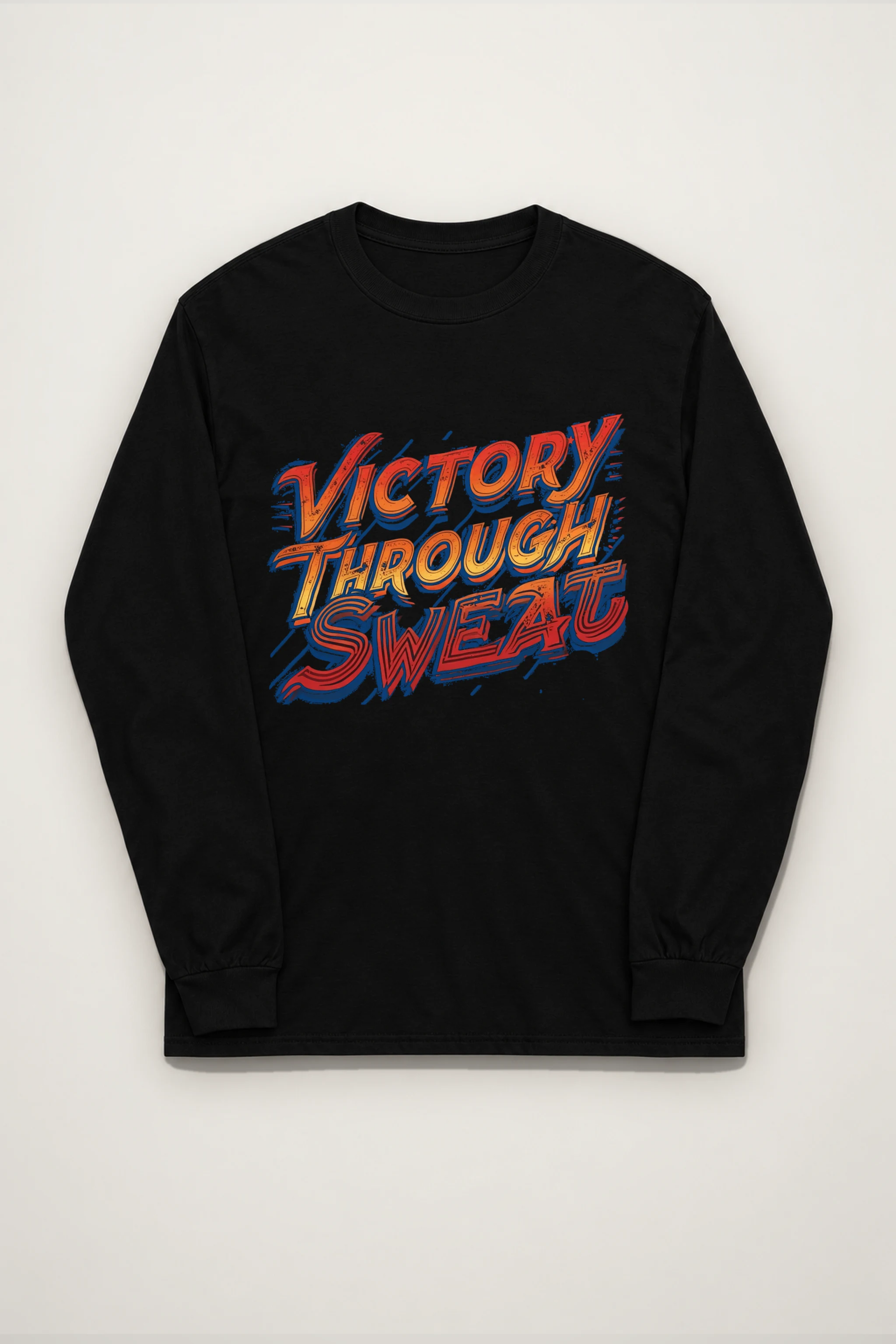 "Stacked Speed Lettering" Unisex Longsleeve T-shirt