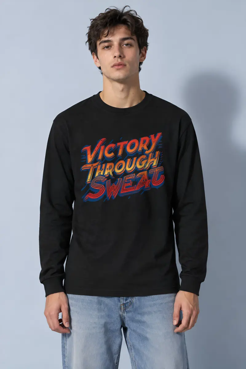 "Stacked Speed Lettering" Unisex Longsleeve T-shirt