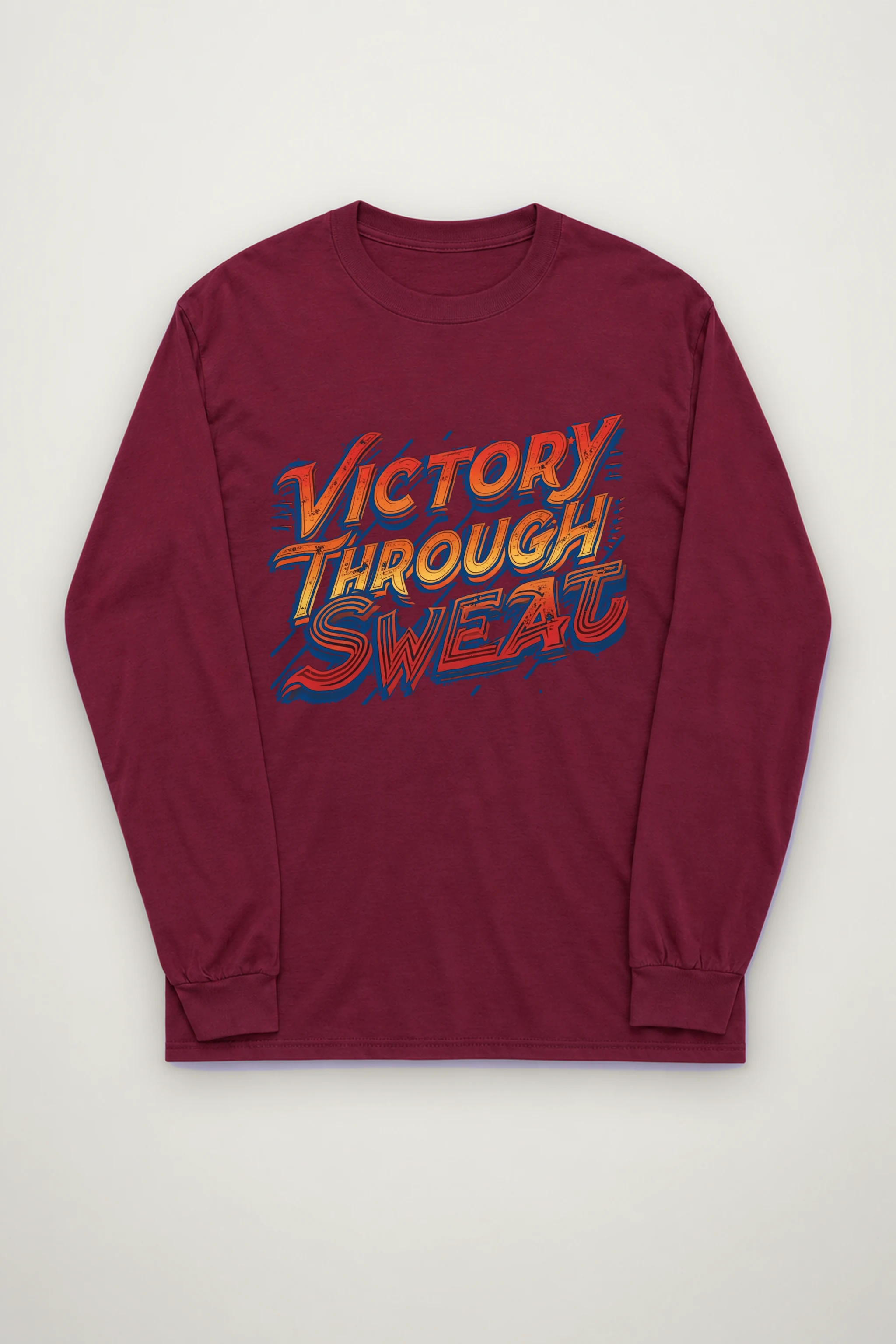 "Stacked Speed Lettering" Unisex Longsleeve T-shirt