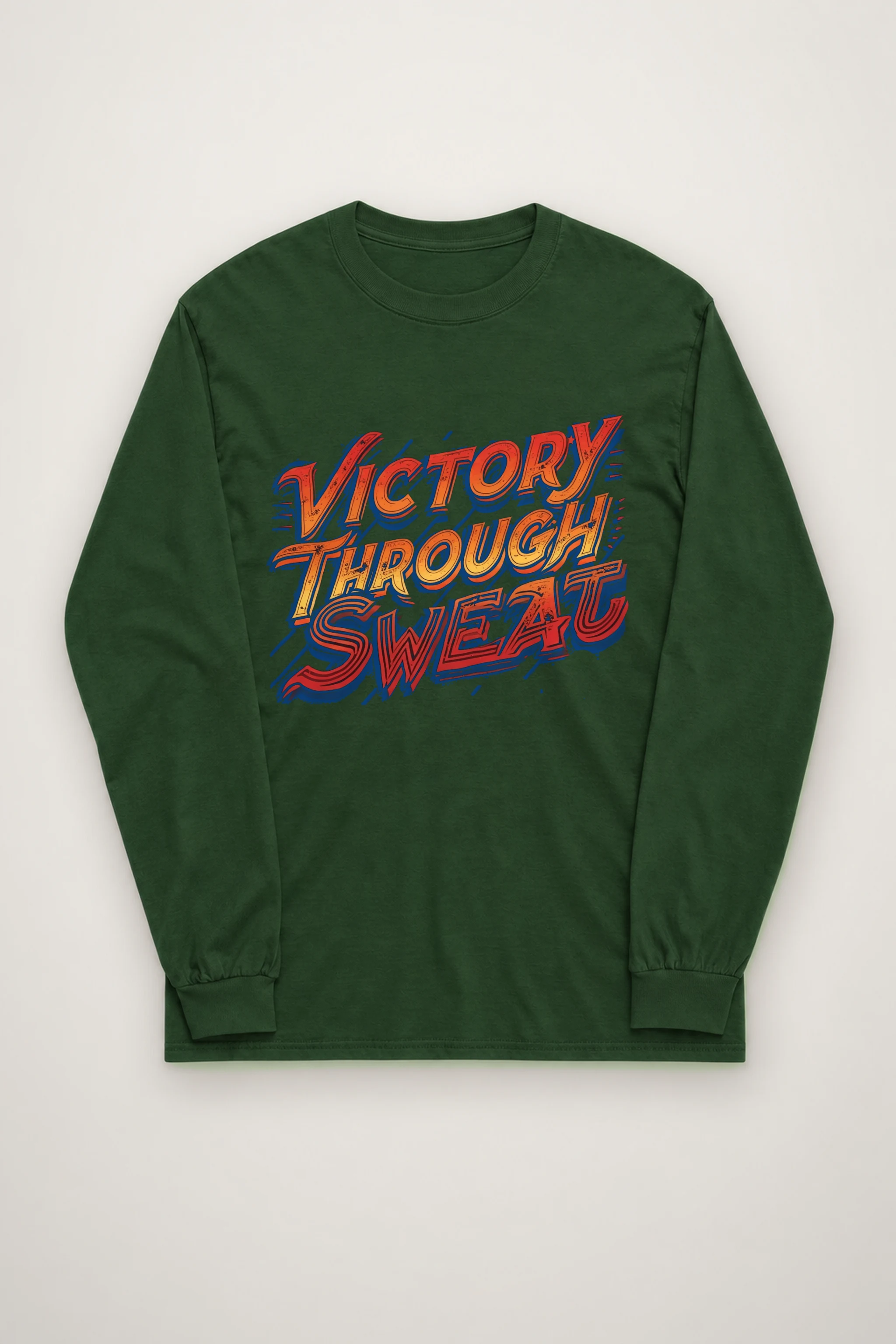 "Stacked Speed Lettering" Unisex Longsleeve T-shirt