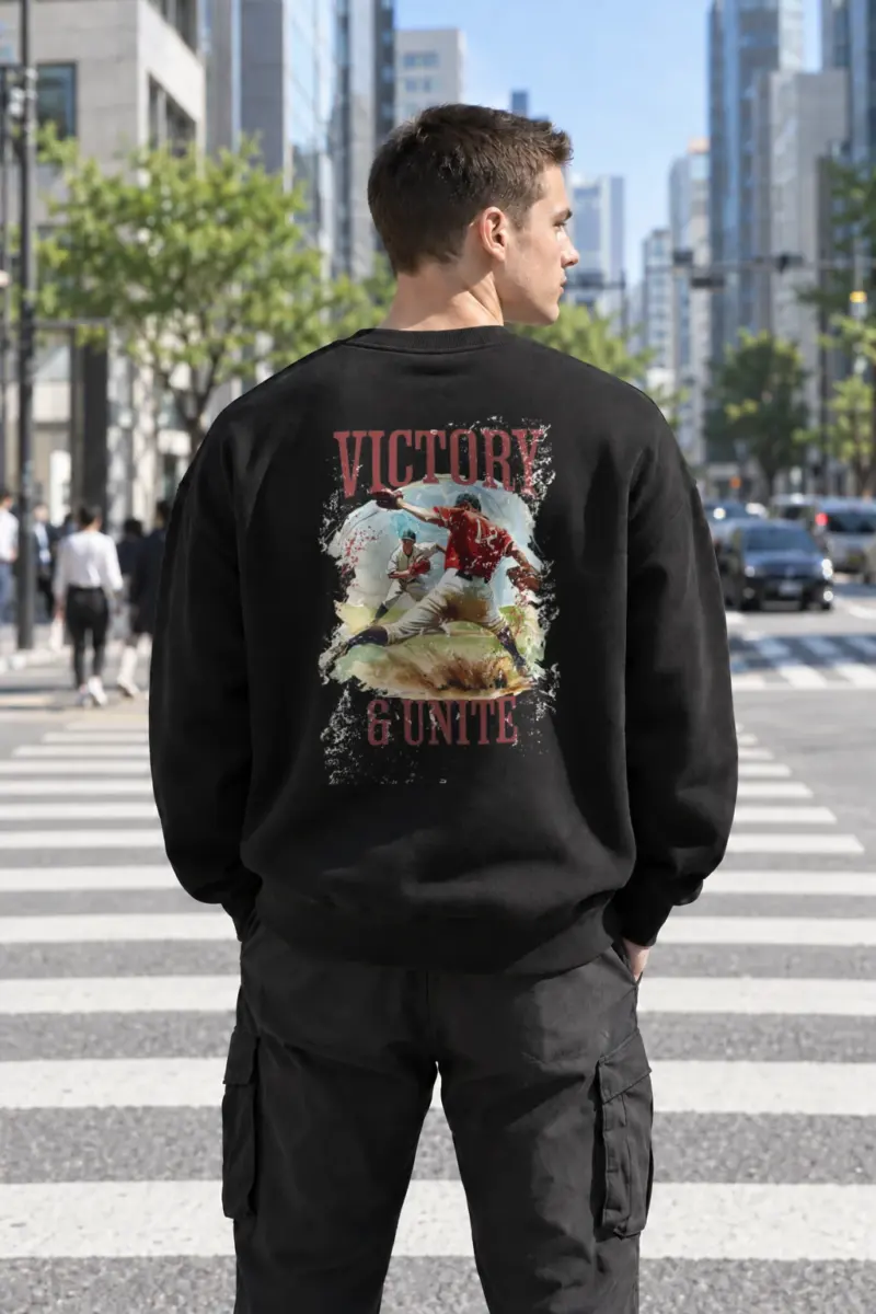 "Victory & Unite" Heavy Blend Unisex Crewneck Sweatshirt | Gildan 18000