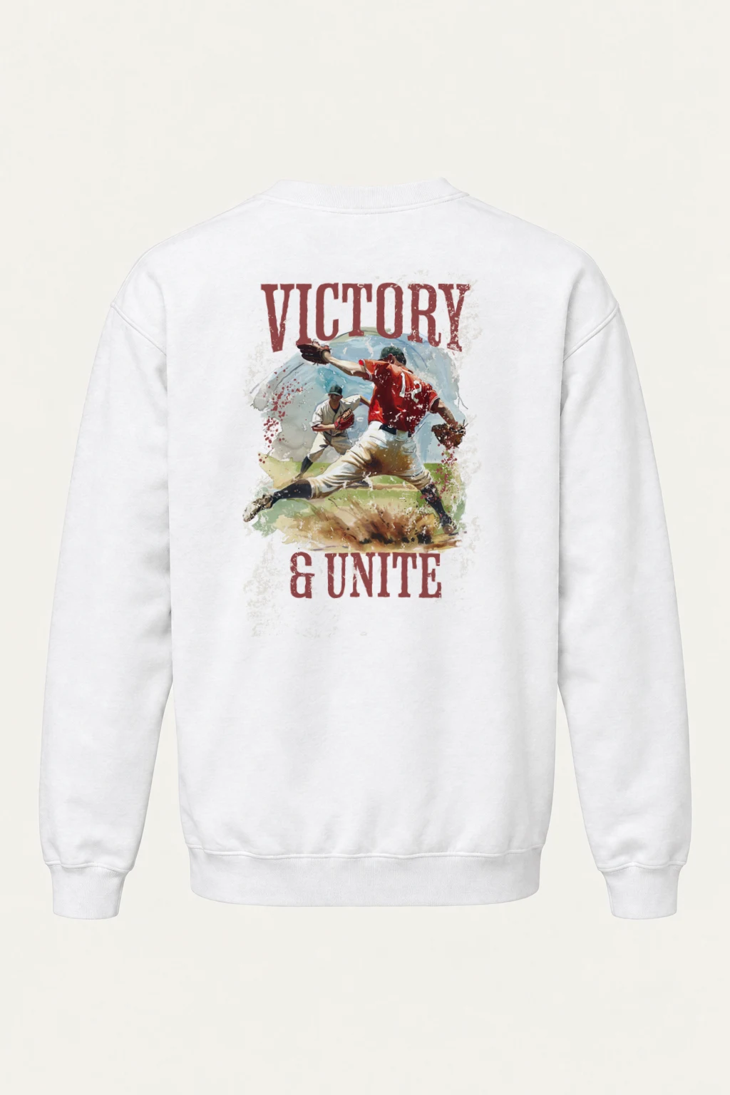 "Victory & Unite" Heavy Blend Unisex Crewneck Sweatshirt | Gildan 18000