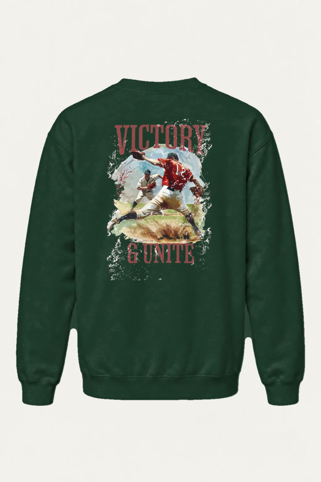 "Victory & Unite" Heavy Blend Unisex Crewneck Sweatshirt | Gildan 18000