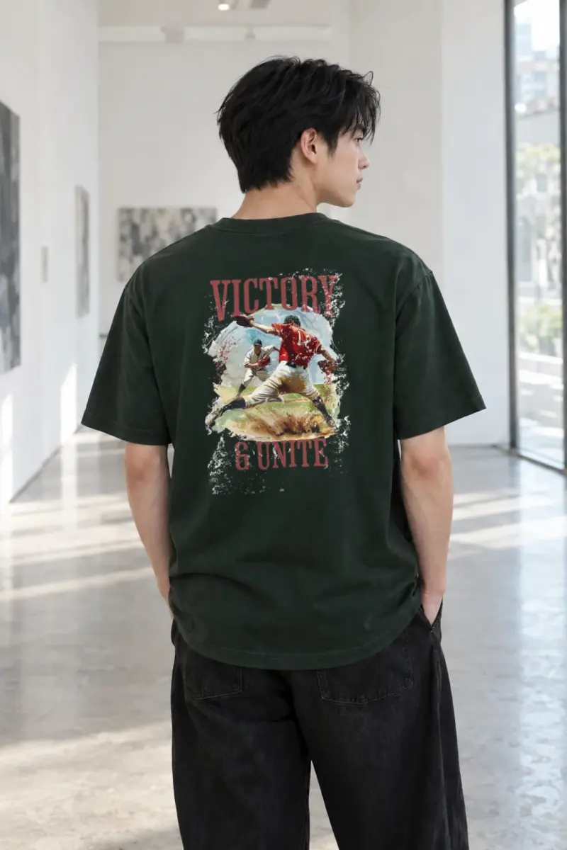"Victory & Unite" Heavyweight Unisex Crewneck T-shirt | Gildan 5000