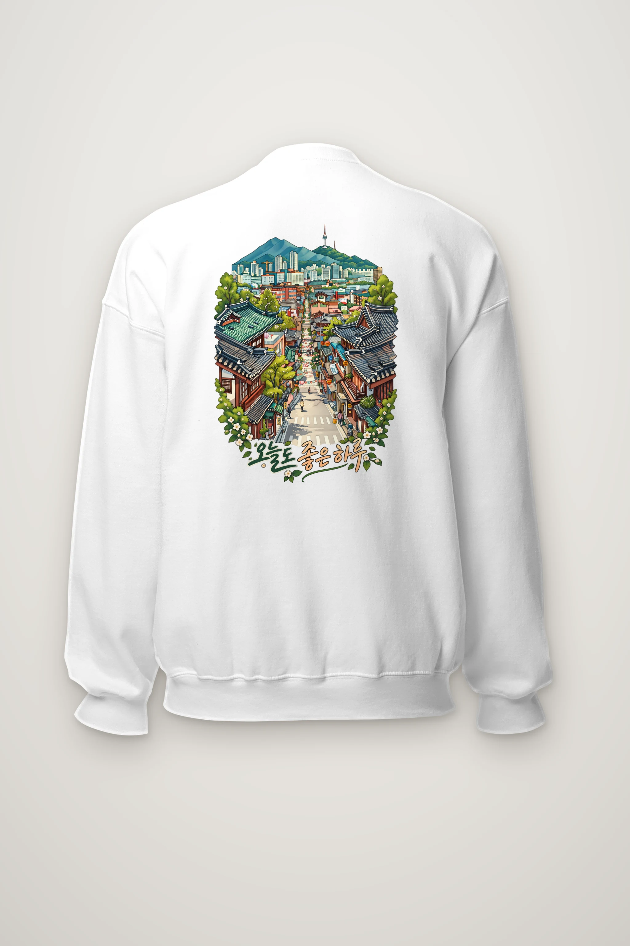 "Village Skyline" Heavy Blend Unisex Crewneck Sweatshirt