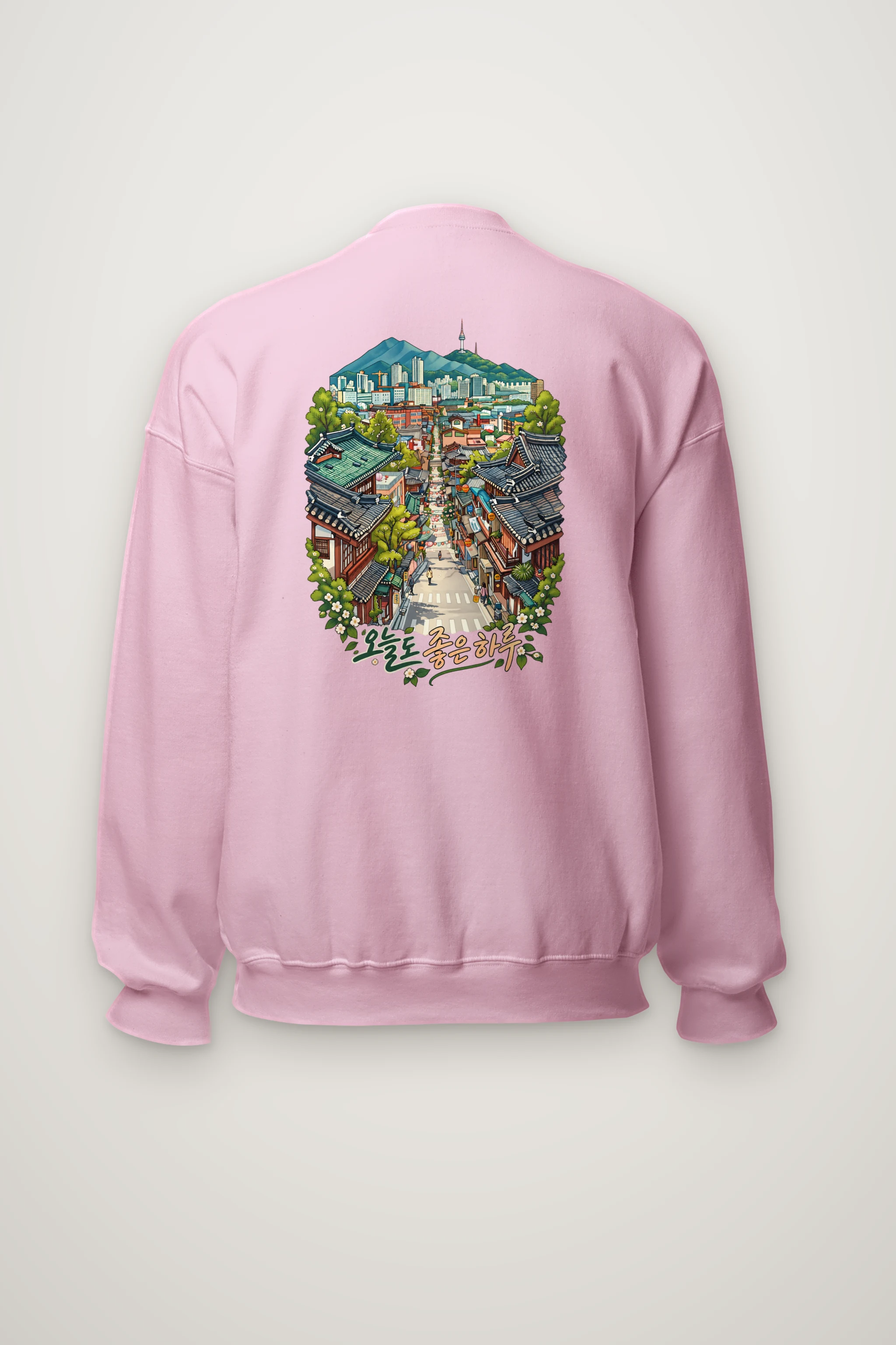 "Village Skyline" Heavy Blend Unisex Crewneck Sweatshirt