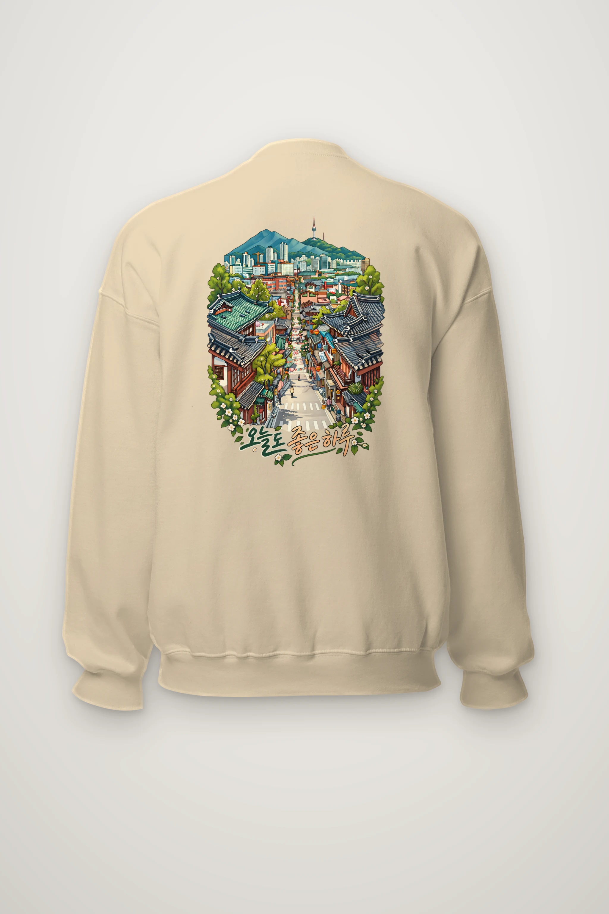 "Village Skyline" Heavy Blend Unisex Crewneck Sweatshirt