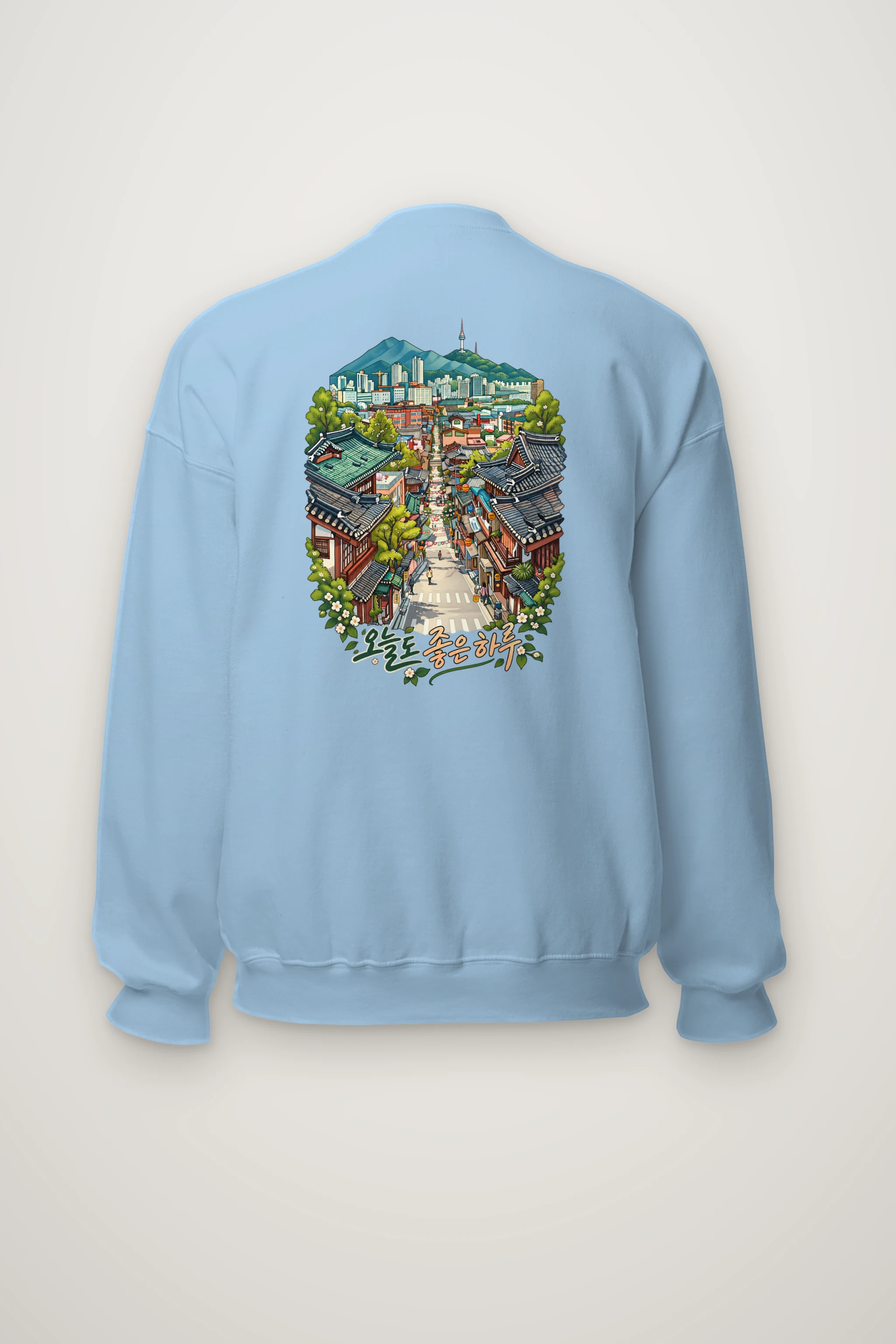 "Village Skyline" Heavy Blend Unisex Crewneck Sweatshirt