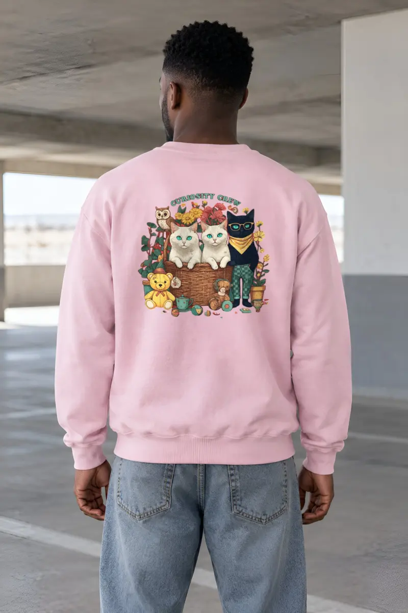 "Vintage Animal Playroom" Heavy Blend Unisex Crewneck Sweatshirt