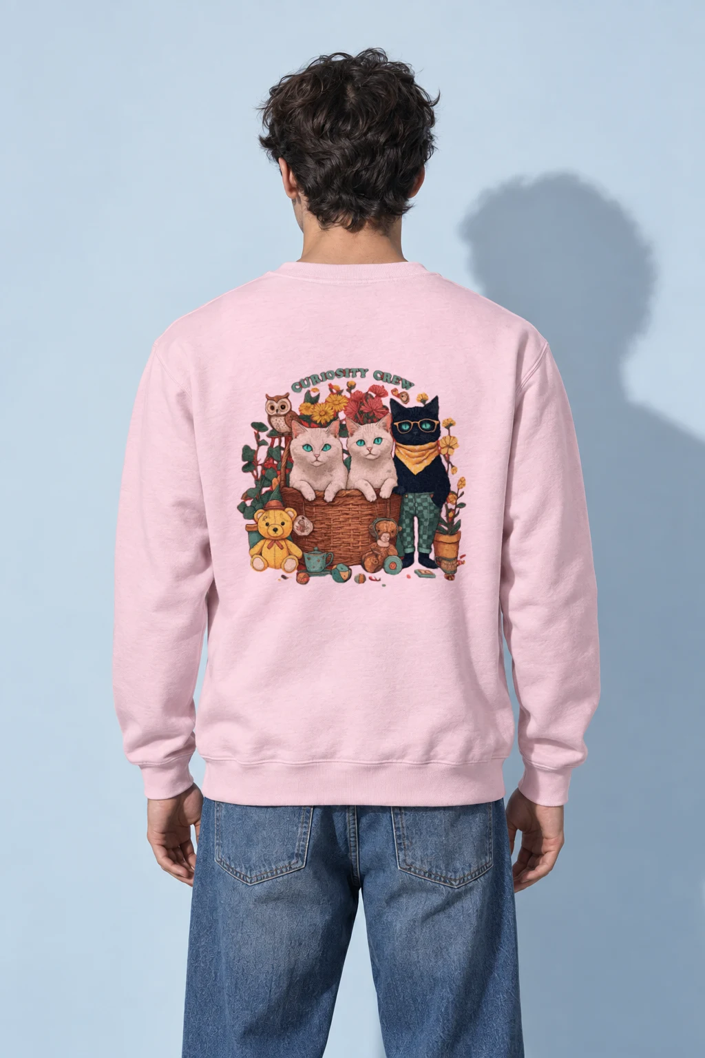 "Vintage Animal Playroom" Heavy Blend Unisex Crewneck Sweatshirt | Gildan 18000