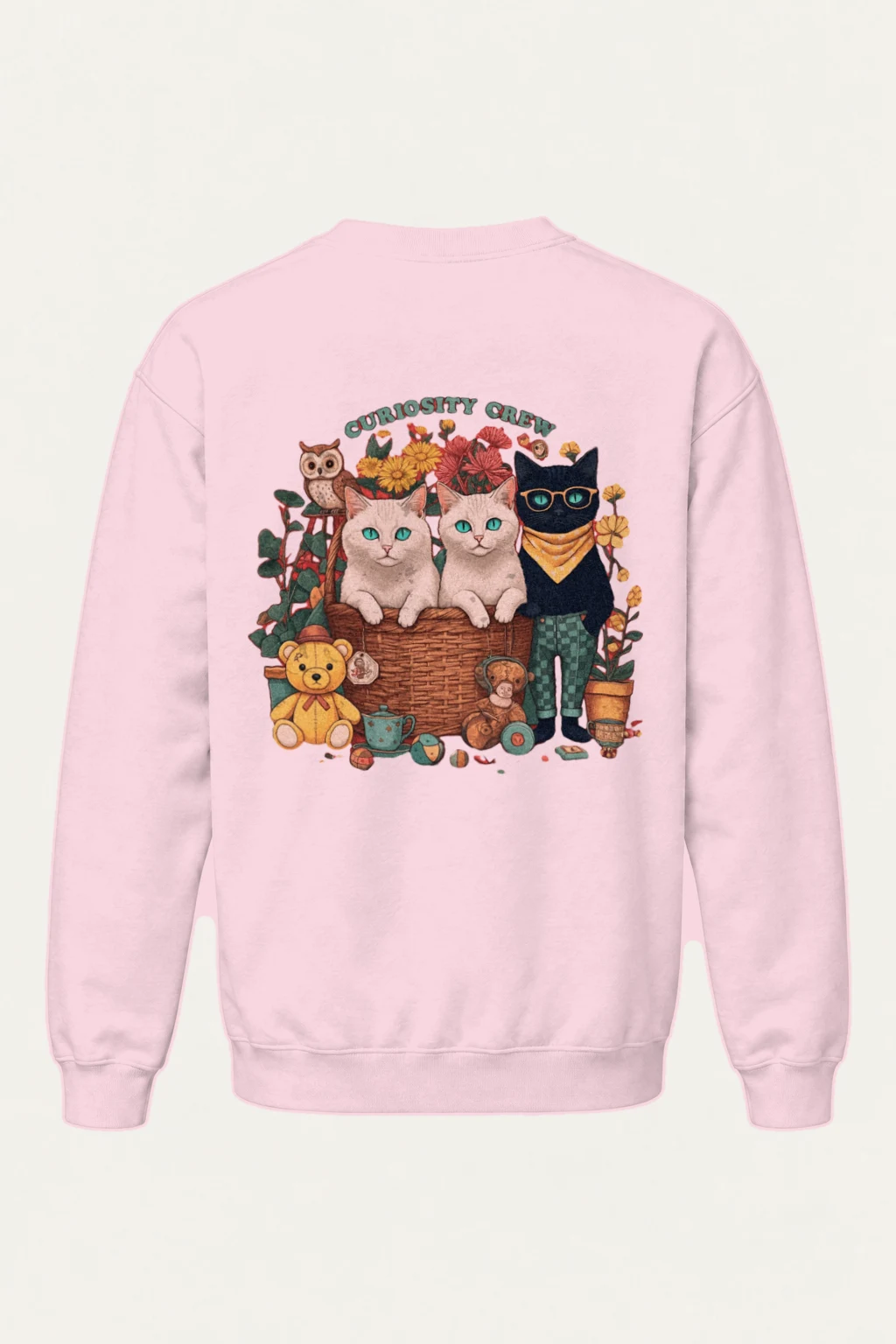 "Vintage Animal Playroom" Heavy Blend Unisex Crewneck Sweatshirt | Gildan 18000