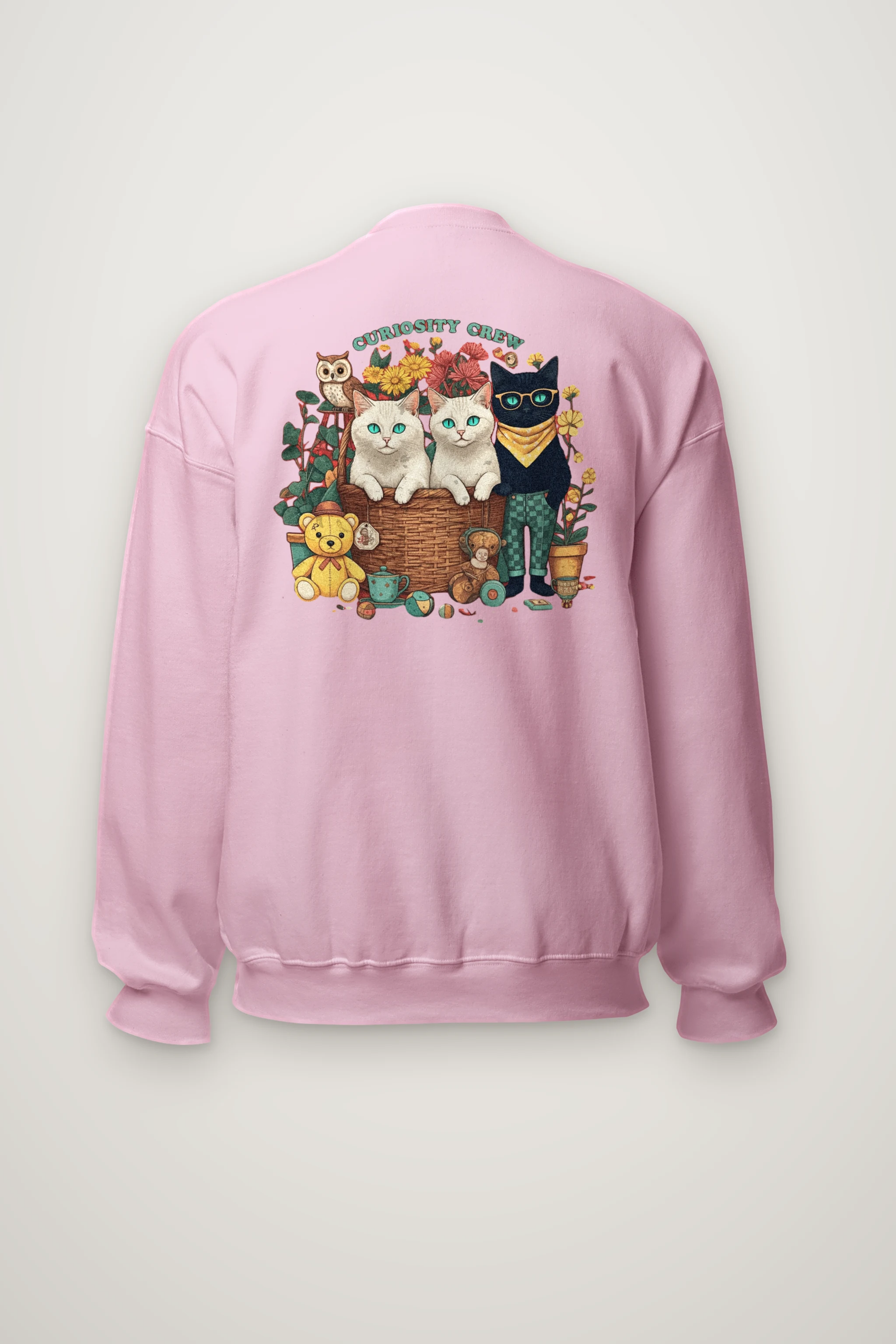 "Vintage Animal Playroom" Heavy Blend Unisex Crewneck Sweatshirt