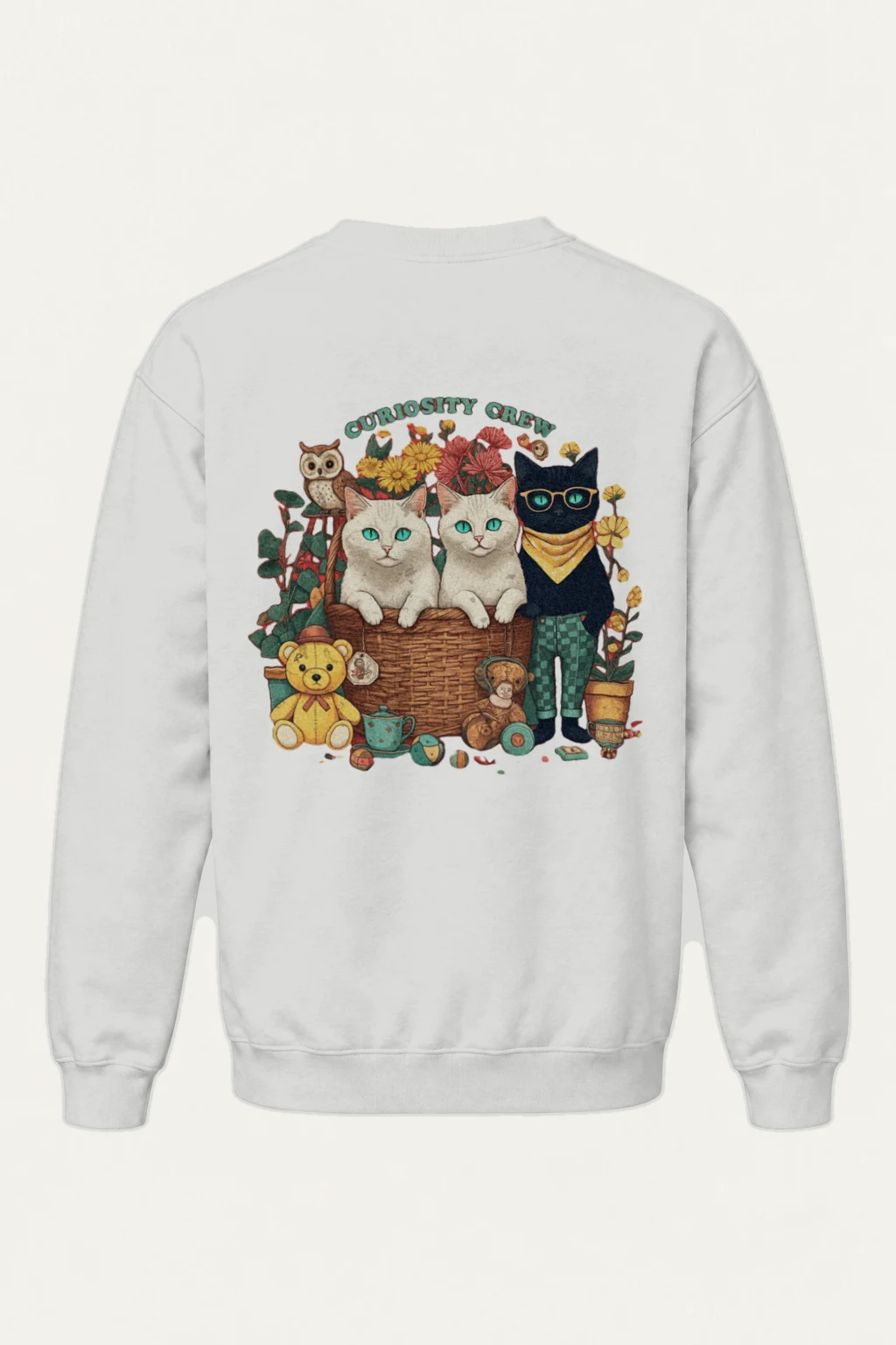 "Vintage Animal Playroom" Heavy Blend Unisex Crewneck Sweatshirt | Gildan 18000