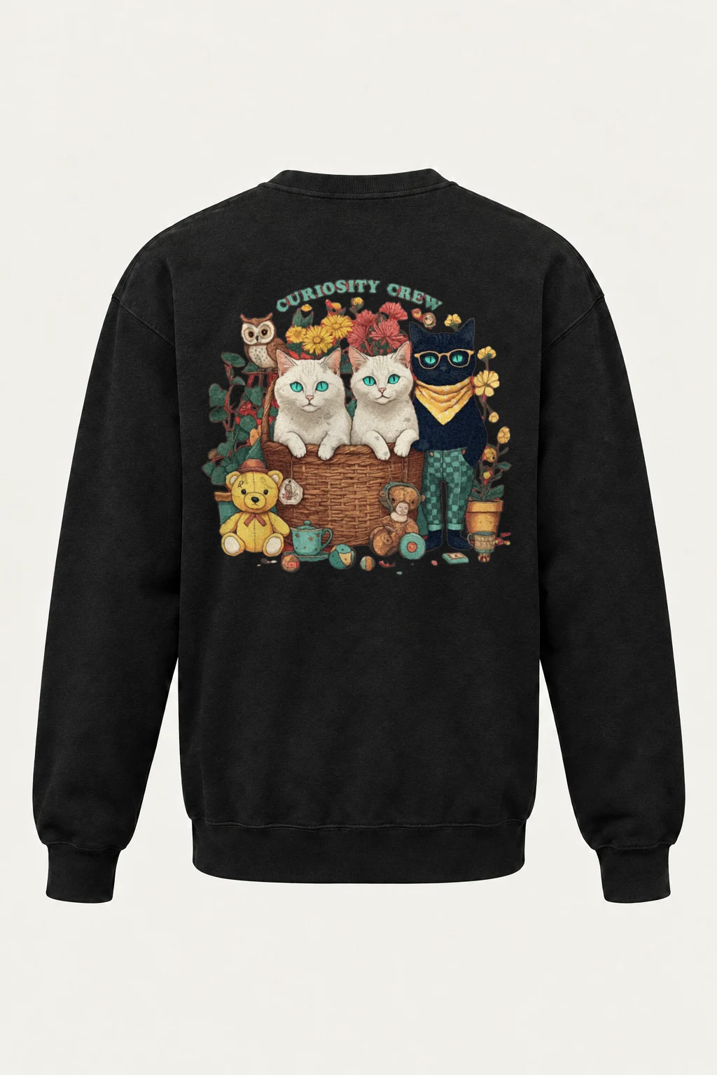 "Vintage Animal Playroom" Heavy Blend Unisex Crewneck Sweatshirt | Gildan 18000